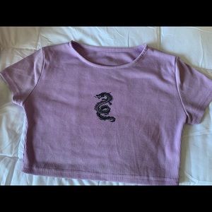 Purple Dragon crop top